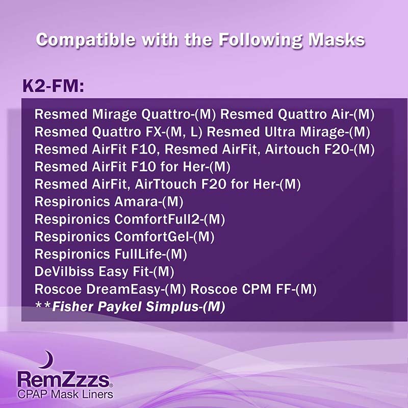 Compatible con mascarillas ResMed F20 F10, y respironics amara y otras